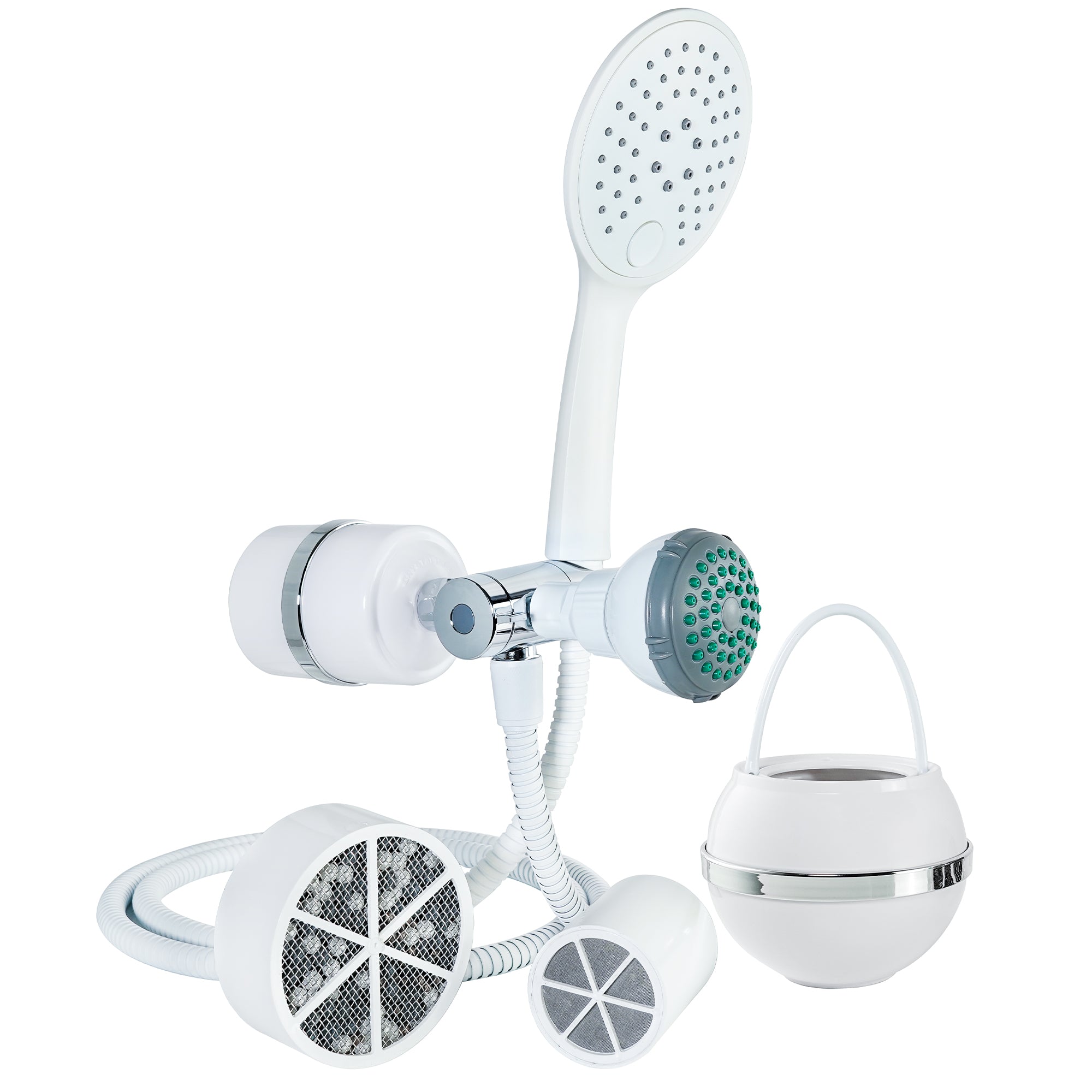 2-in-1 Combo Shower Filter and Bath Ball® Bundle – Crystal Quest