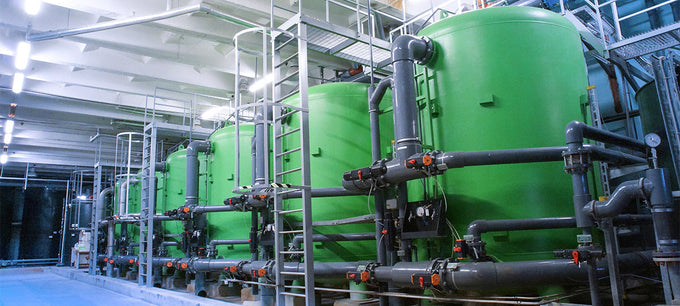 large scale industrial and commercial water softener system