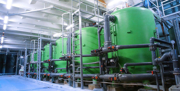 large scale industrial and commercial water softener system