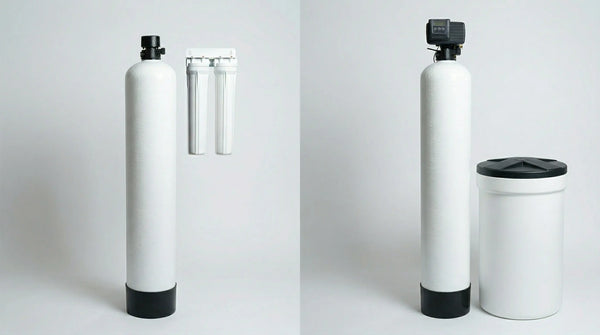 Salt-free water conditioner vs salt-based water softener side by side comparison