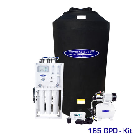 1,000 GPD / Add Storage Tank Kit (165 Gal) Medical Mid-Flow Reverse Osmosis System (500-7000 GPD) - Commercial - Crystal Quest