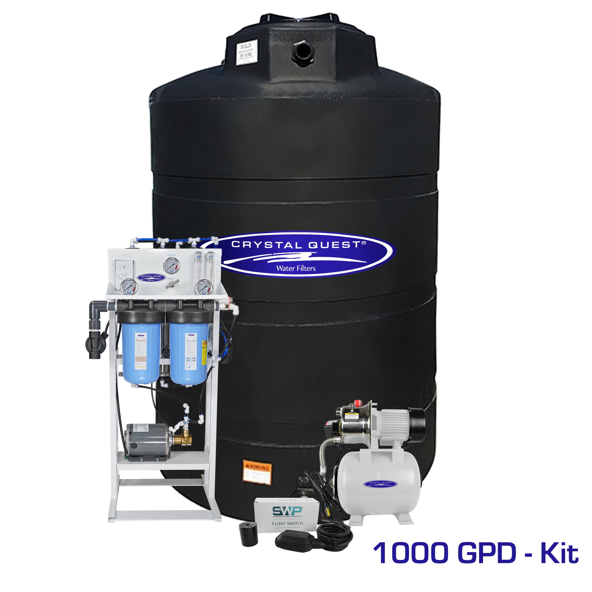 1000 GPD / Add Storage Tank Kit (550 Gal) Whole House Reverse Osmosis System - Reverse Osmosis System - Crystal Quest
