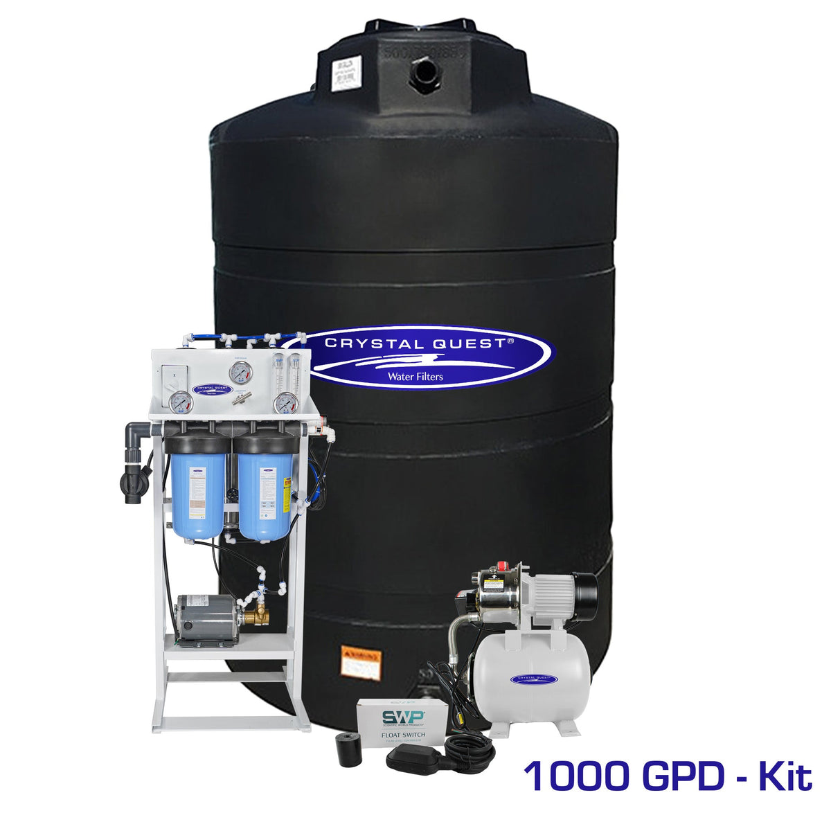 1000 GPD / Add Storage Tank Kit (550 Gal) Whole House Reverse Osmosis System - Reverse Osmosis System - Crystal Quest
