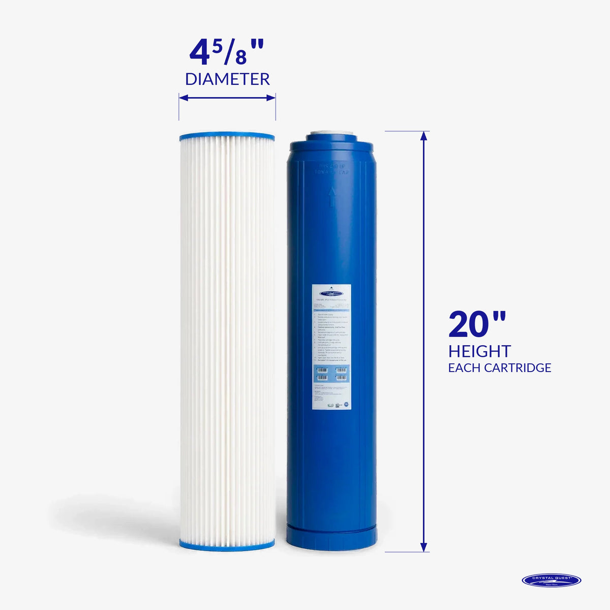1500/2500 GPD Whole House RO Filter Pack - Water Filter Cartridges - Crystal Quest®