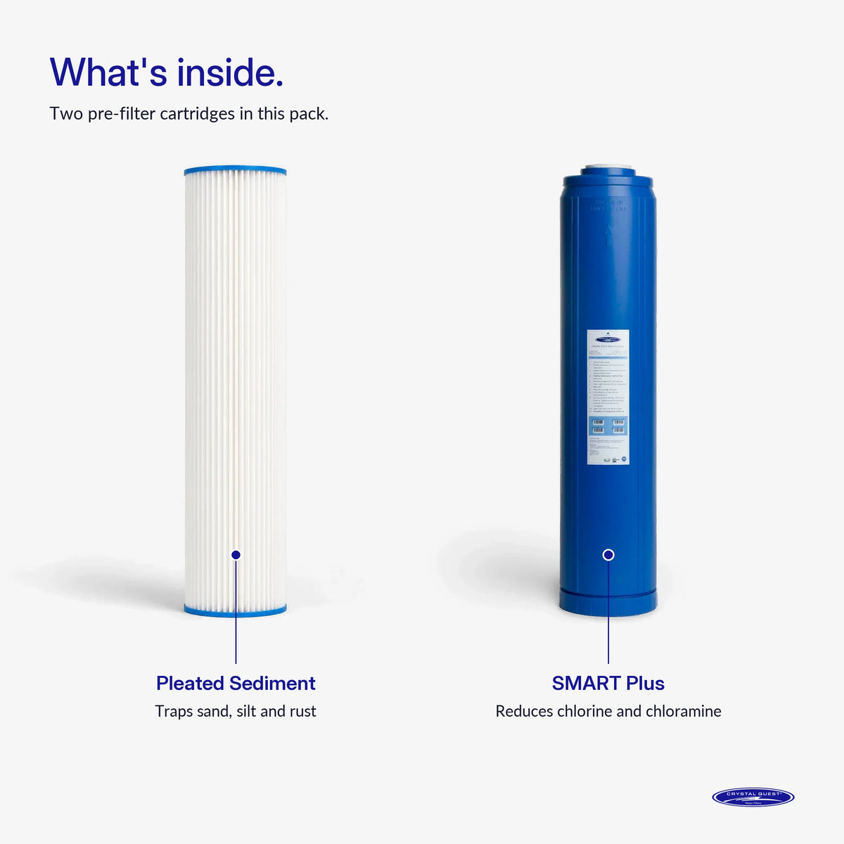1500/2500 GPD Whole House RO Filter Pack - Water Filter Cartridges - Crystal Quest®