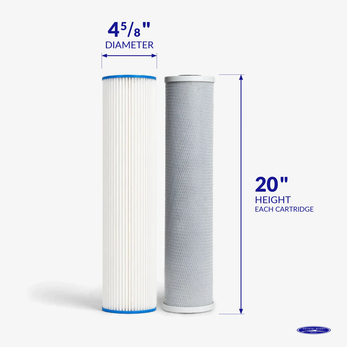 1500/2500 GPD Whole House RO Filter Pack - Water Filter Cartridges - Crystal Quest®