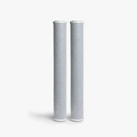 2-7/8” x 20” / Pack of 2 Coconut Based 5-Micron Carbon Block Filter Cartridge - Water Filter Cartridges - Crystal Quest®