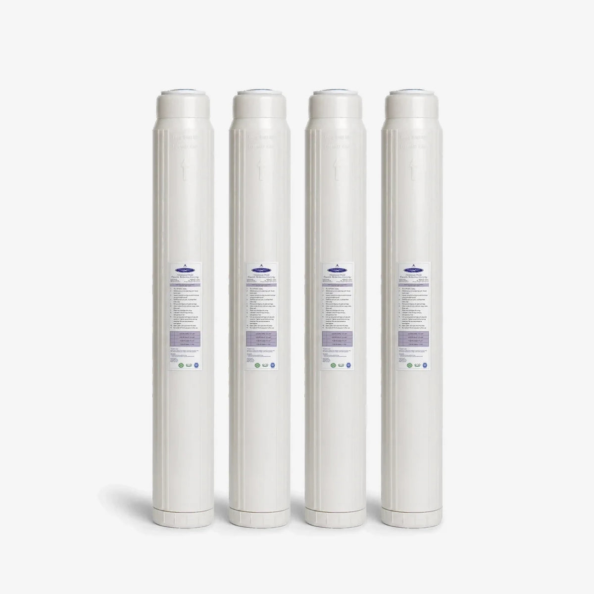 2-7/8" x 20" / Pack of 4 Aluminum Oxide Fluoride Reduction Filter Cartridge - Water Filter Cartridges - Crystal Quest®