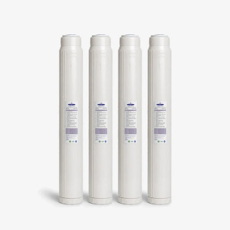 2-7/8" x 20" / Pack of 4 Aluminum Oxide Fluoride Reduction Filter Cartridge - Water Filter Cartridges - Crystal Quest®