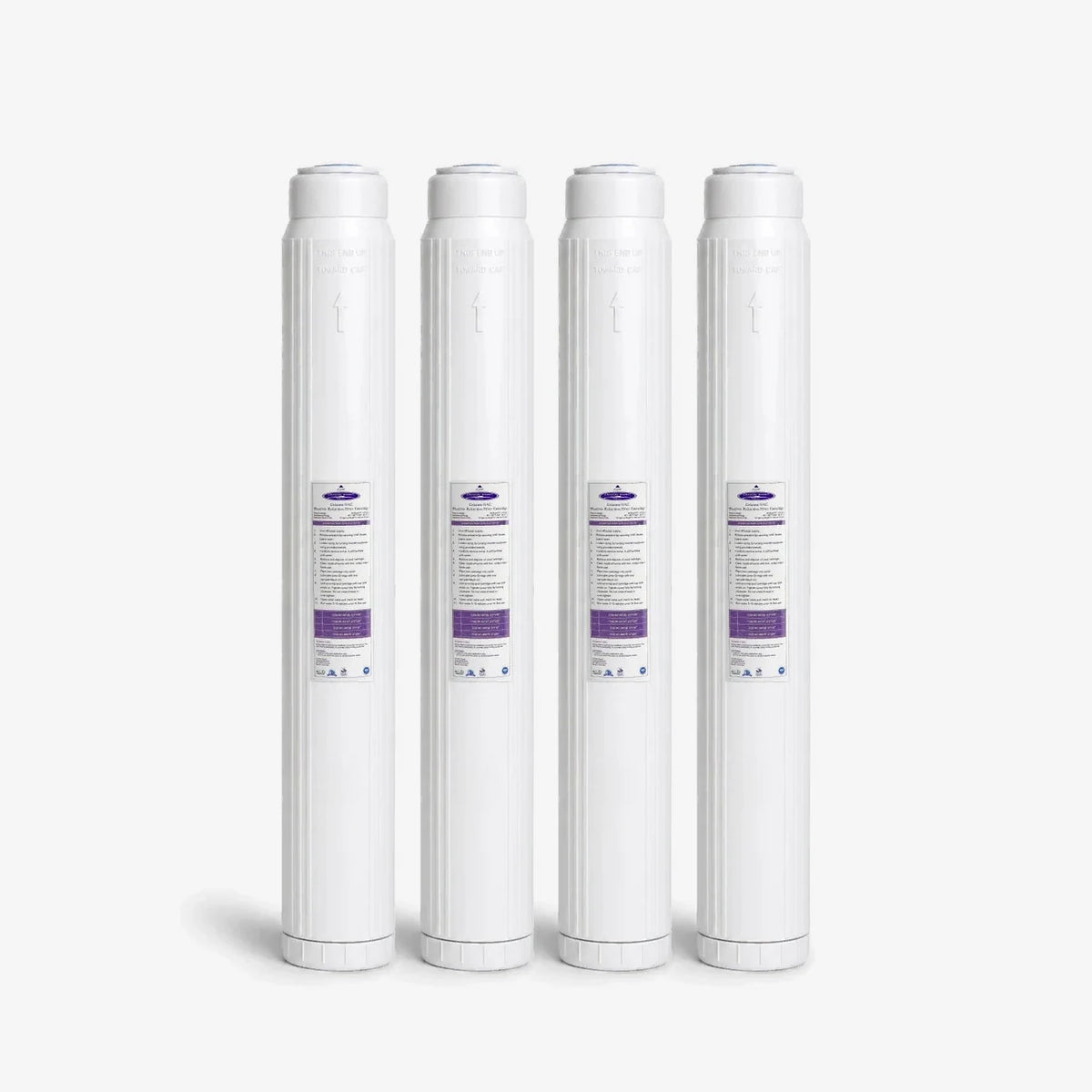2-7/8” x 20” / Pack of 4 Calcium GAC Fluoride Reduction Filter Cartridge - Water Filter Cartridges - Crystal Quest®