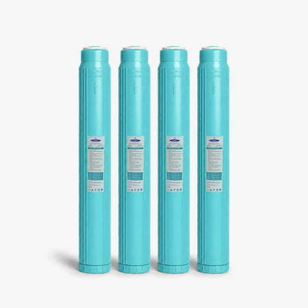 2-7/8” x 20” / Pack of 4 GAC Filter Cartridge (Coconut Shell Granular Activated Carbon) - Water Filter Cartridges - Crystal Quest®