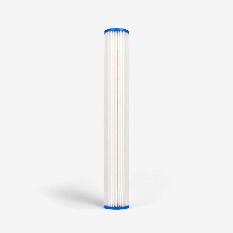 2-7/8” x 20” Pleated Cellulose Sediment Cartridge - Water Filter Cartridges - Crystal Quest®