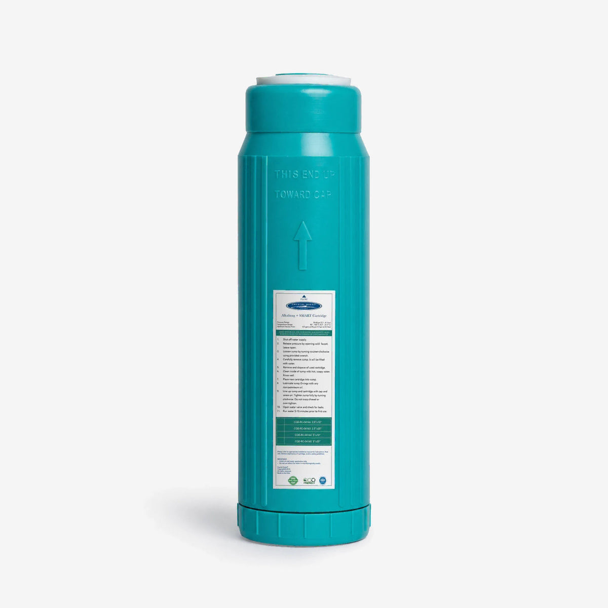 2-7/8" x 9-3/4" Alkalize/Ionizer, Mineralizer & Oxidation + SMART Filter Cartridge - Water Filter Cartridges - Crystal Quest®