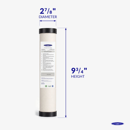 2-7/8" x 9-3/4" Ceramic Water Filter Cartridge - Water Filter Cartridges - Crystal Quest®