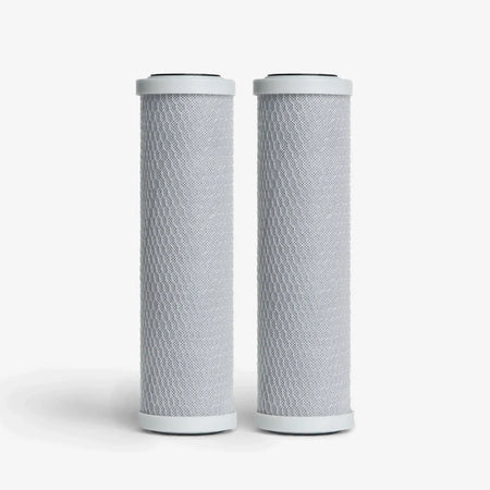 2-7/8” x 9-3/4” / Pack of 2 Coconut Based 5-Micron Carbon Block Filter Cartridge - Water Filter Cartridges - Crystal Quest®