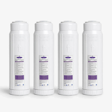2-7/8” x 9-3/4” / Pack of 4 Calcium GAC Fluoride Reduction Filter Cartridge - Water Filter Cartridges - Crystal Quest®