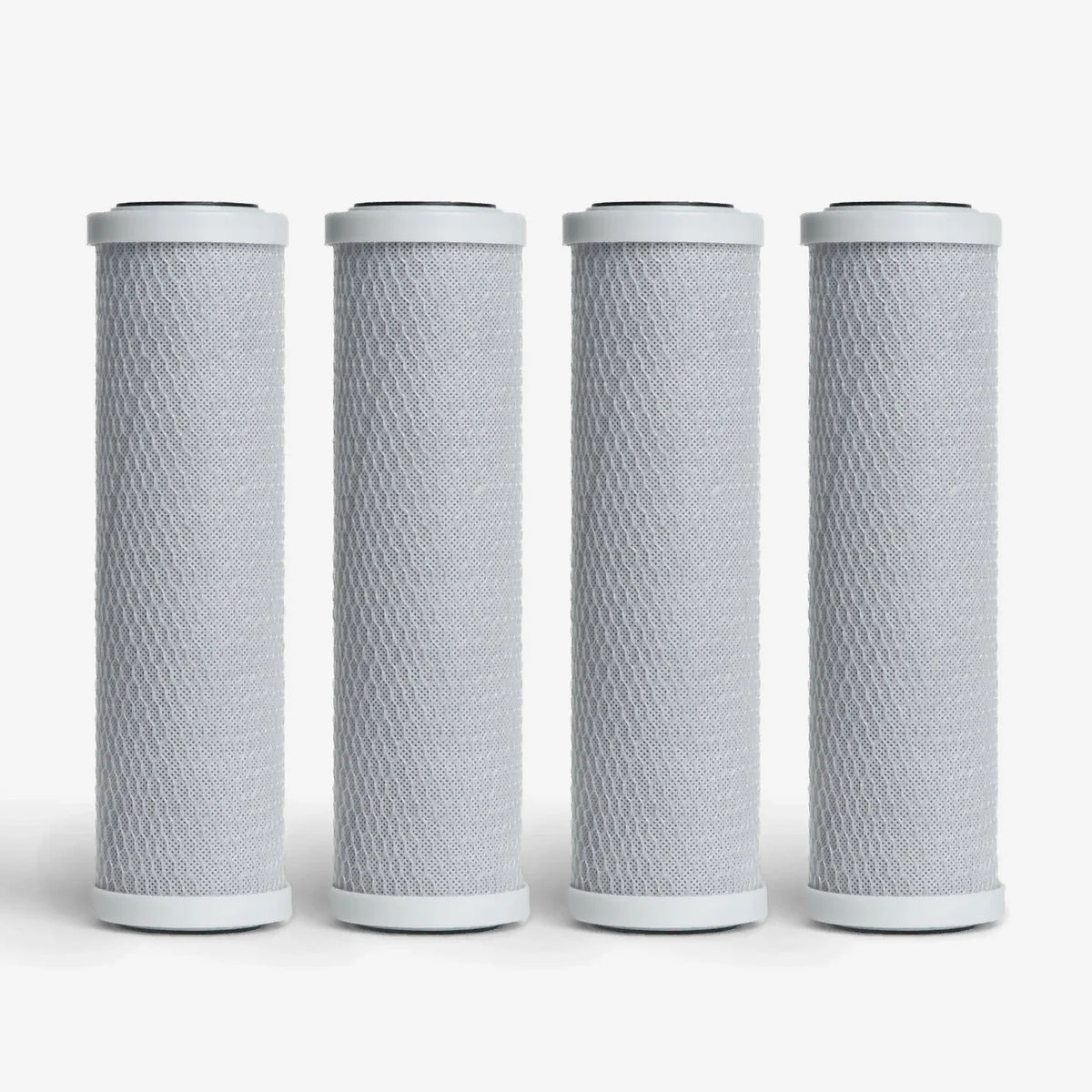 2-7/8” x 9-3/4” / Pack of 4 Coconut Based 5-Micron Carbon Block Filter Cartridge - Water Filter Cartridges - Crystal Quest®