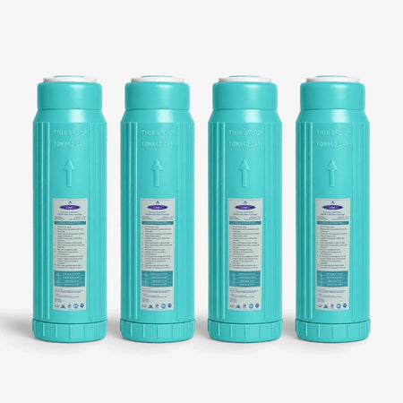 2-7/8” x 9-3/4” / Pack of 4 GAC Filter Cartridge (Coconut Shell Granular Activated Carbon) - Water Filter Cartridges - Crystal Quest®