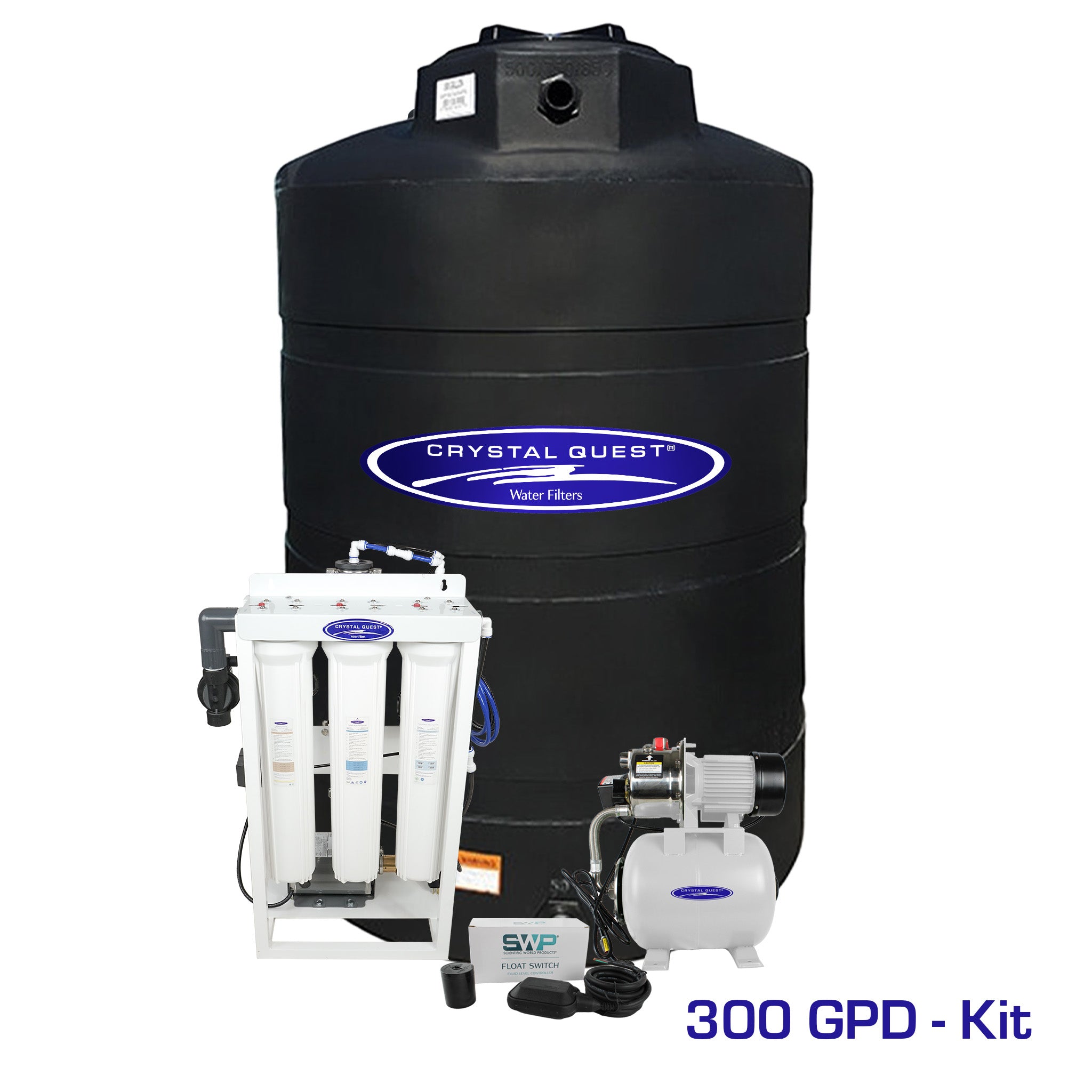 300 GPD / Add Storage Tank Kit (550 Gal) Whole House Reverse Osmosis System - Reverse Osmosis System - Crystal Quest