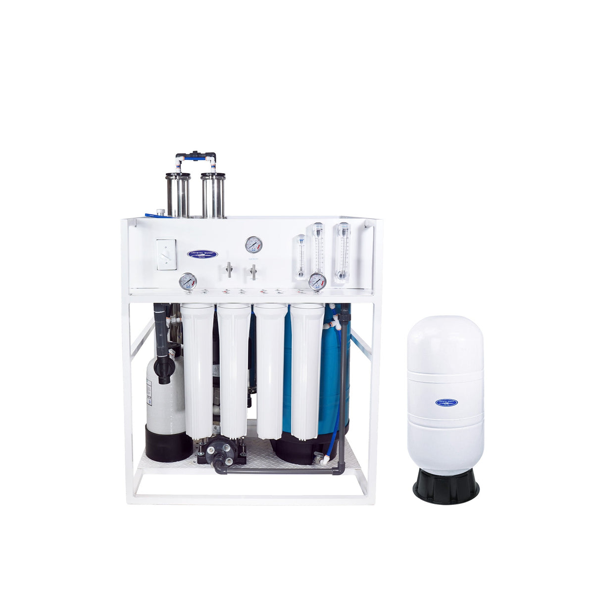 4,000 GPD / 20 GAL Bladder Tank Medical Mid-Flow Reverse Osmosis System (500-7000 GPD) - Commercial - Crystal Quest