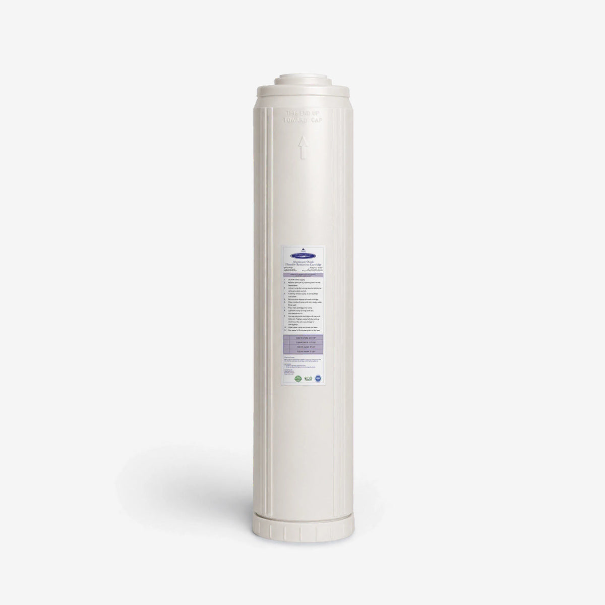 4-5/8” x 20” Aluminum Oxide Fluoride Reduction Filter Cartridge - Water Filter Cartridges - Crystal Quest®