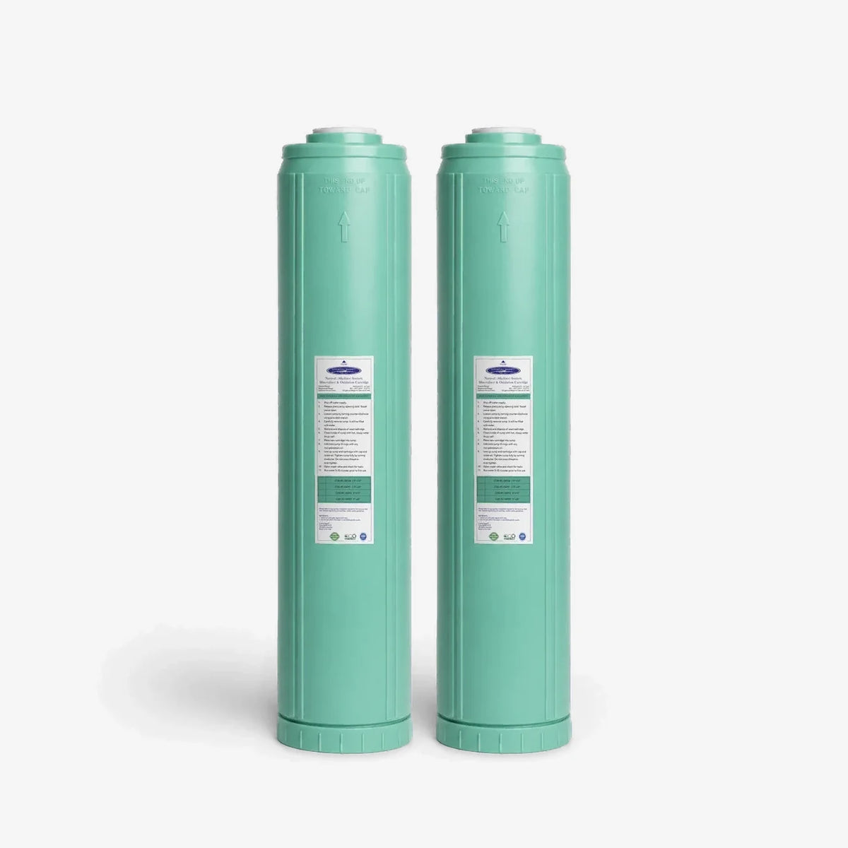 4-5/8” x 20” / Pack of 2 Alkalize/Ionizer, Mineralizer & Oxidation Cartridge - Water Filter Cartridges - Crystal Quest®