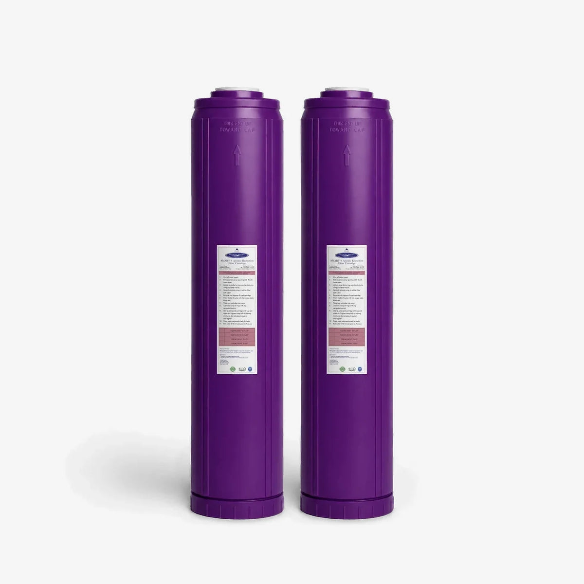 4-5/8” x 20” / Pack of 2 Arsenic Removal + SMART Filter Cartridge - Water Filter Cartridges - Crystal Quest®