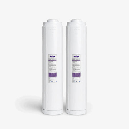 4-5/8" x 20" / Pack of 2 Calcium GAC Fluoride Reduction Filter Cartridge - Water Filter Cartridges - Crystal Quest®