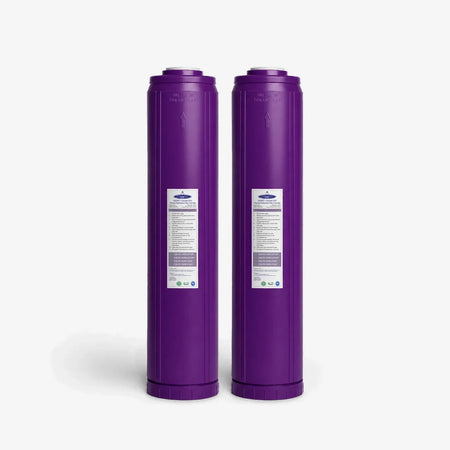 4-5/8” x 20” / Pack of 2 SMART + Calcium GAC Fluoride Reduction Cartridge - Water Filter Cartridges - Crystal Quest®
