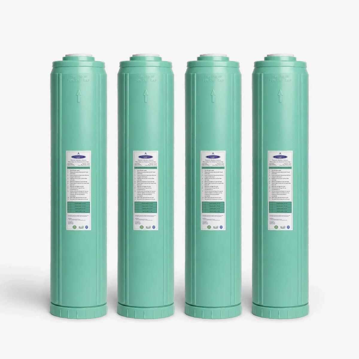 4-5/8” x 20” / Pack of 4 Alkalize/Ionizer, Mineralizer & Oxidation Cartridge - Water Filter Cartridges - Crystal Quest®