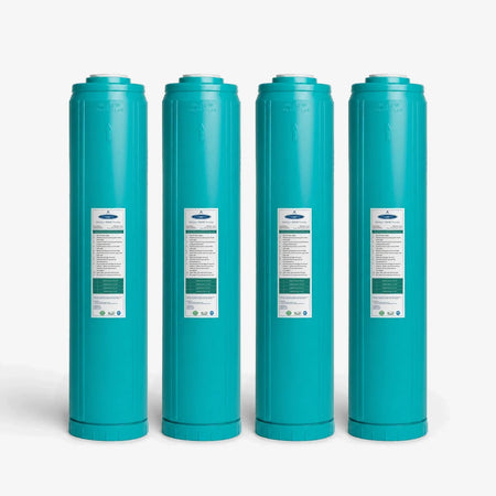 4-5/8” x 20” / Pack of 4 Alkalize/Ionizer, Mineralizer & Oxidation + SMART Filter Cartridge - Water Filter Cartridges - Crystal Quest®