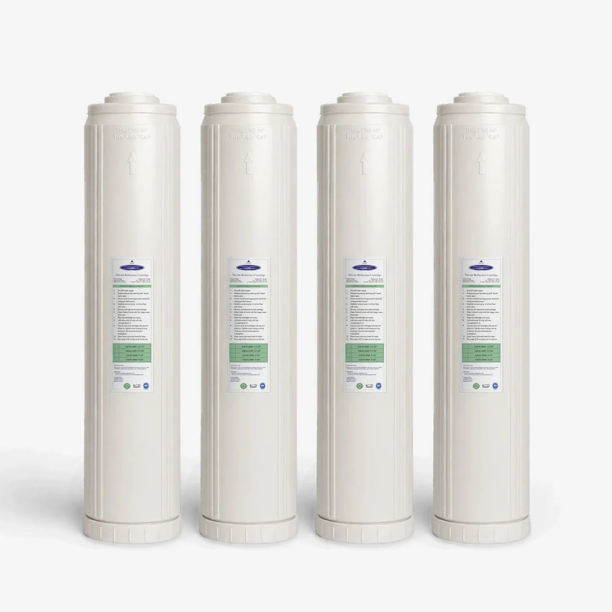 4-5/8” x 20” / Pack of 4 Nitrate Removal Filter Cartridge - Water Filter Cartridges - Crystal Quest®