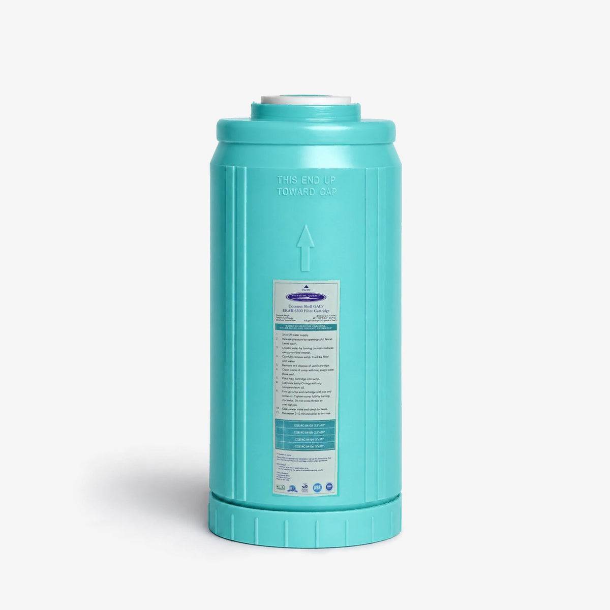 4-5/8” x 9-3/4” GAC Filter Cartridge (Coconut Shell Granular Activated Carbon) - Water Filter Cartridges - Crystal Quest®