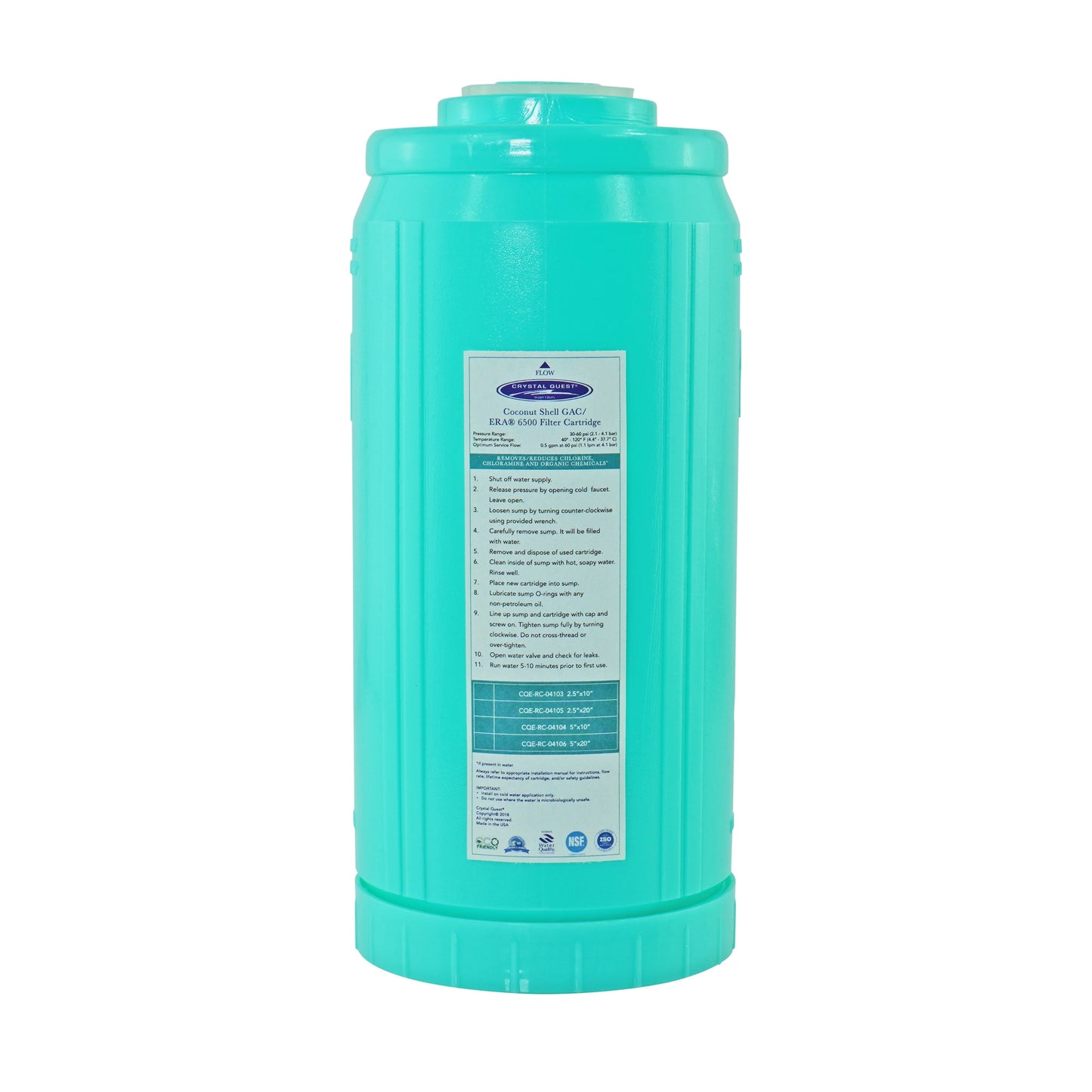 Coconut Shell Granular Activated Carbon (GAC) Water Filter Cartridge ...