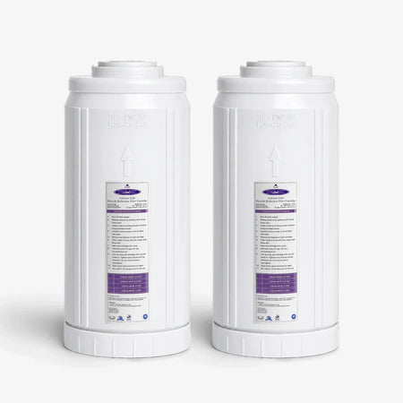 4-5/8” x 9-3/4” / Pack of 2 Calcium GAC Fluoride Reduction Filter Cartridge - Water Filter Cartridges - Crystal Quest®