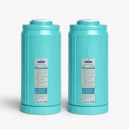 4-5/8” x 9-3/4” / Pack of 2 GAC Filter Cartridge (Coconut Shell Granular Activated Carbon) - Water Filter Cartridges - Crystal Quest®