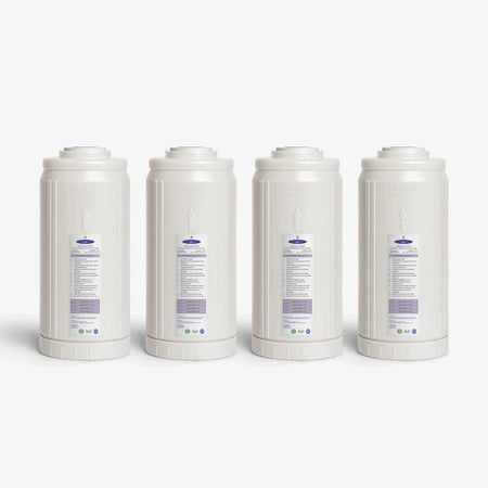 4-5/8” x 9-3/4” / Pack of 4 Aluminum Oxide Fluoride Reduction Filter Cartridge - Water Filter Cartridges - Crystal Quest®