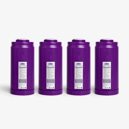 4-5/8” x 9-3/4” / Pack of 4 SMART + Calcium GAC Fluoride Reduction Cartridge - Water Filter Cartridges - Crystal Quest®