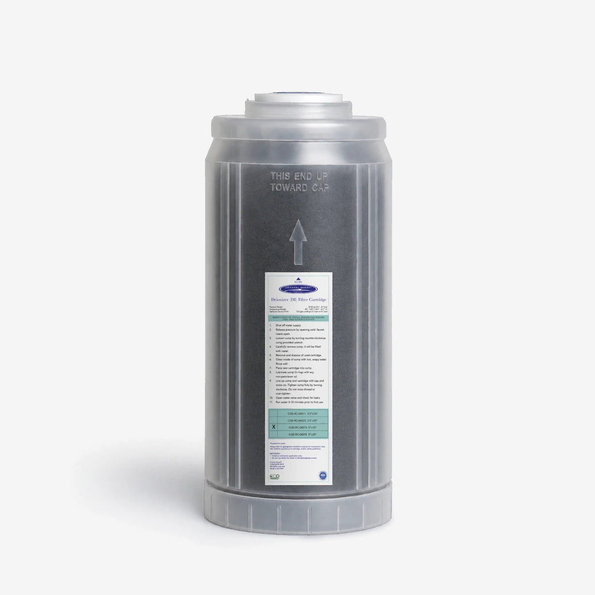 4-5/8" x 9-3/4" Ultra High Purity DI Resin Cartridge - Water Filter Cartridges - Crystal Quest®