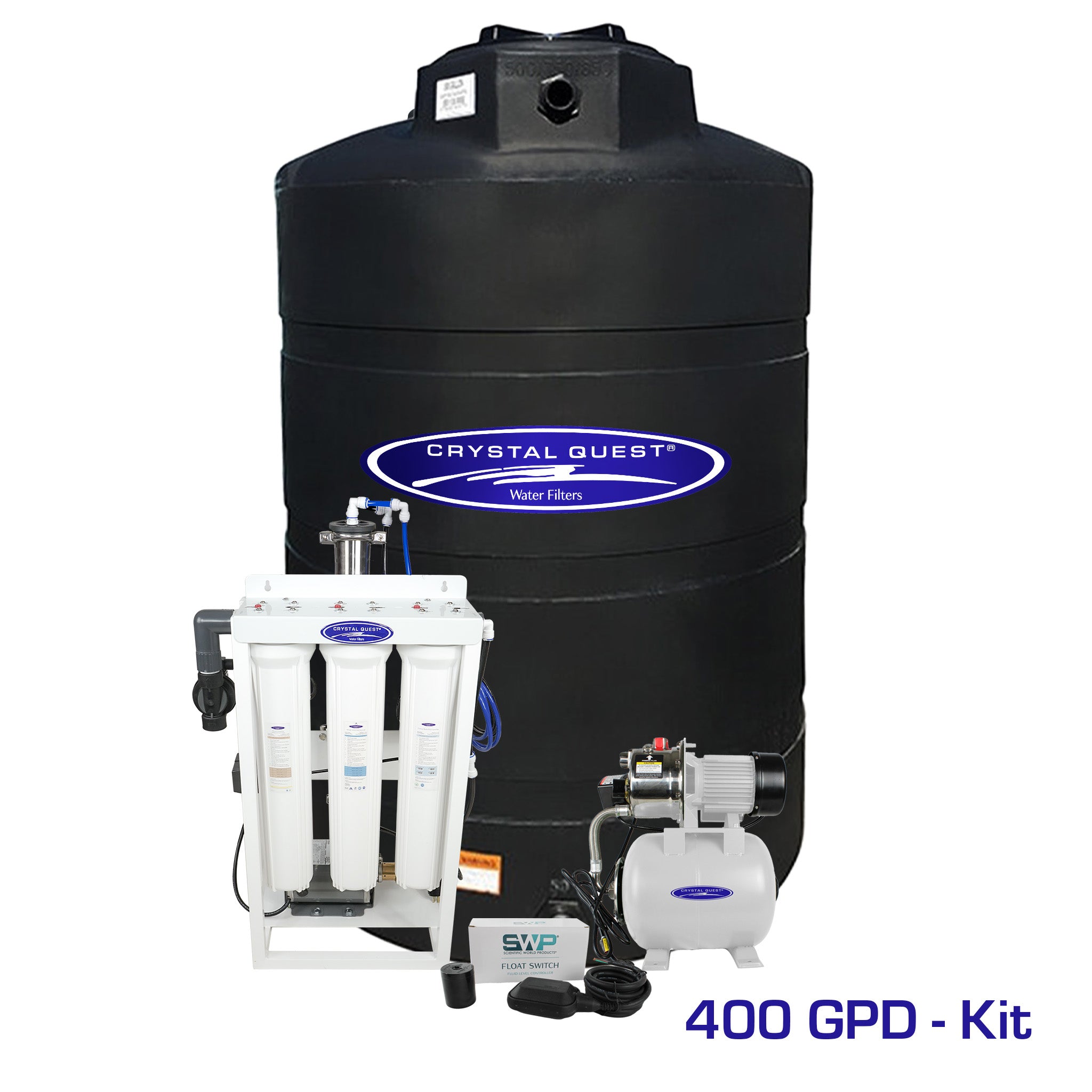 400 GPD / Add Storage Tank Kit (550 Gal) Whole House Reverse Osmosis System - Reverse Osmosis System - Crystal Quest