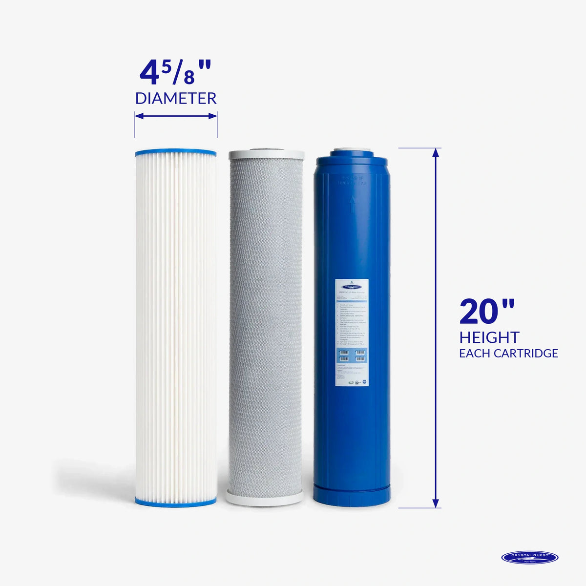 4000/5000 GPD Whole House RO Filter Pack - Water Filter Cartridges - Crystal Quest®