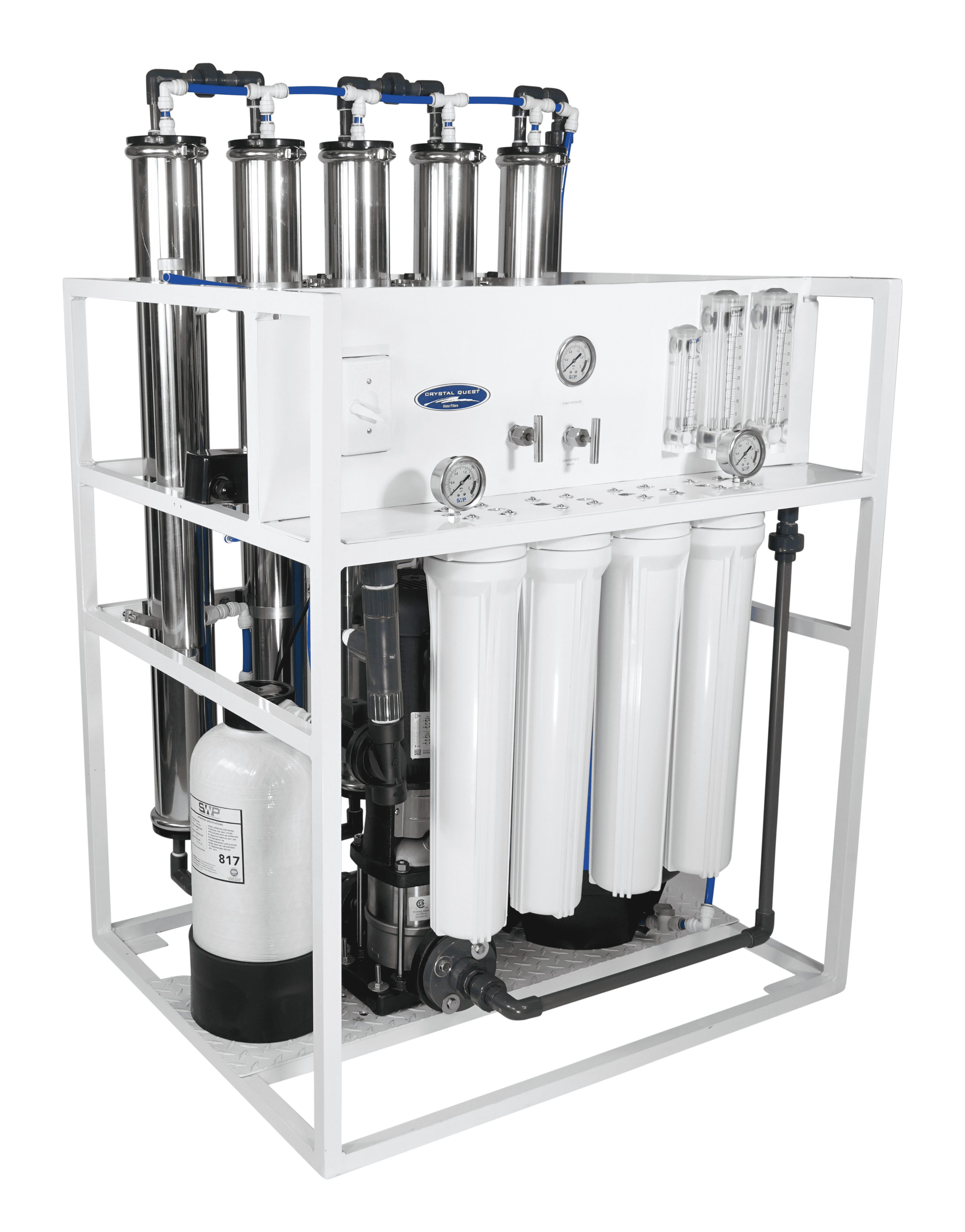 5,000 GPD / Standalone Commercial Mid-Flow Reverse Osmosis System (500-7000 GPD) - Commercial - Crystal Quest