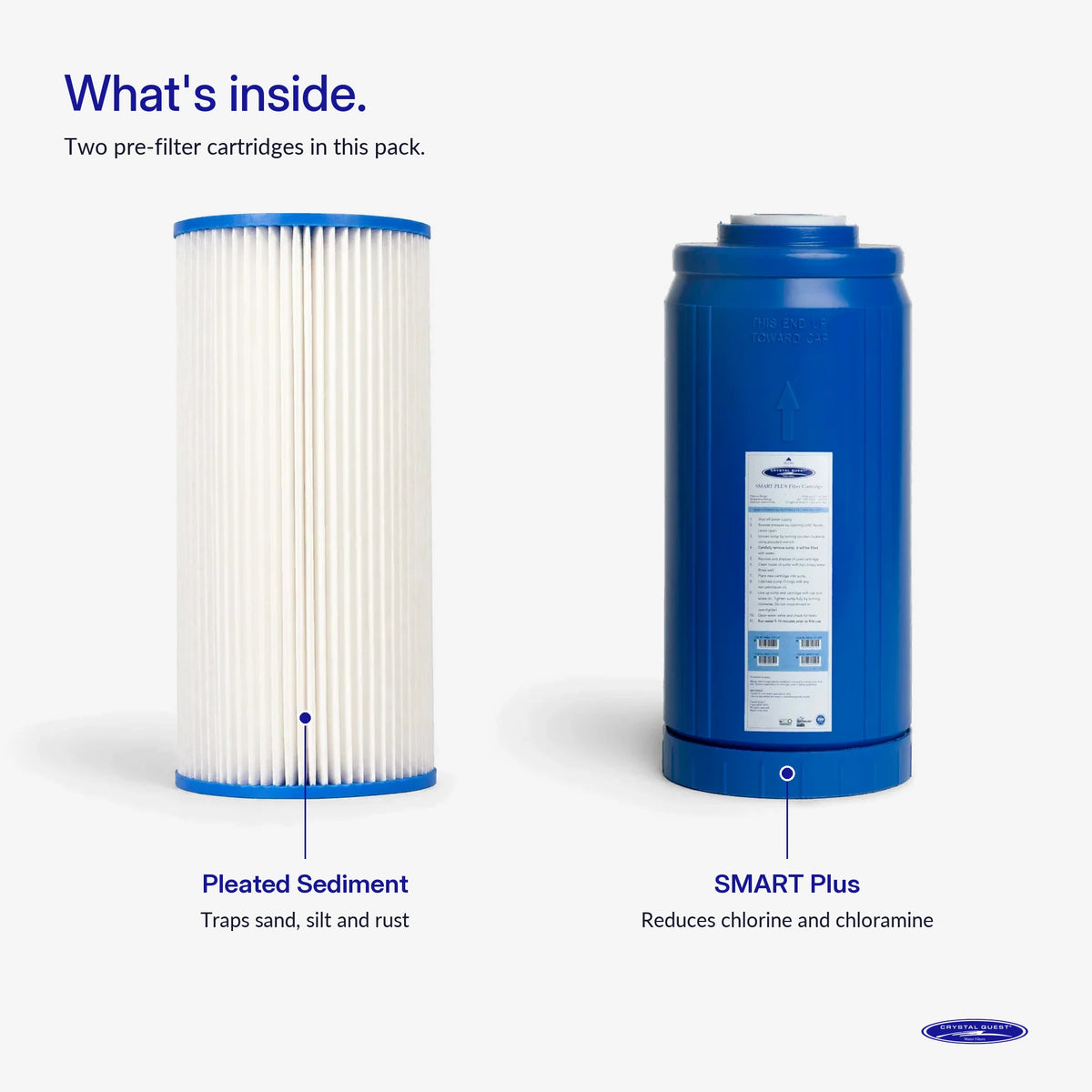 500/1000 GPD Whole House RO Filter Pack - Water Filter Cartridges - Crystal Quest®