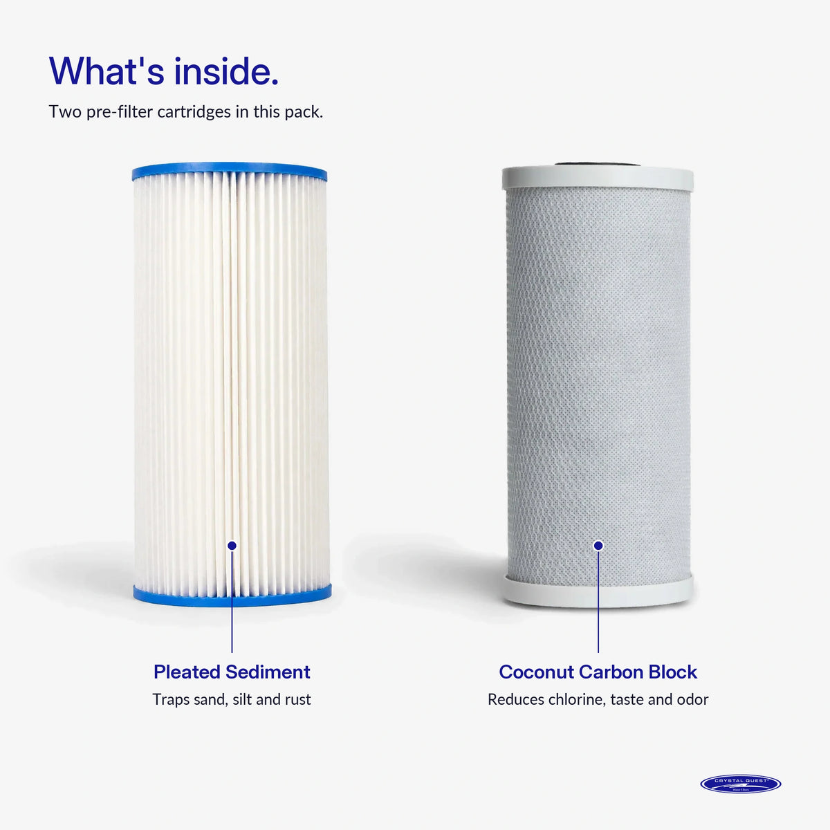 500/1000 GPD Whole House RO Filter Pack - Water Filter Cartridges - Crystal Quest®