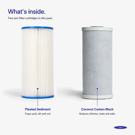 500/1000 GPD Whole House RO Filter Pack - Water Filter Cartridges - Crystal Quest®