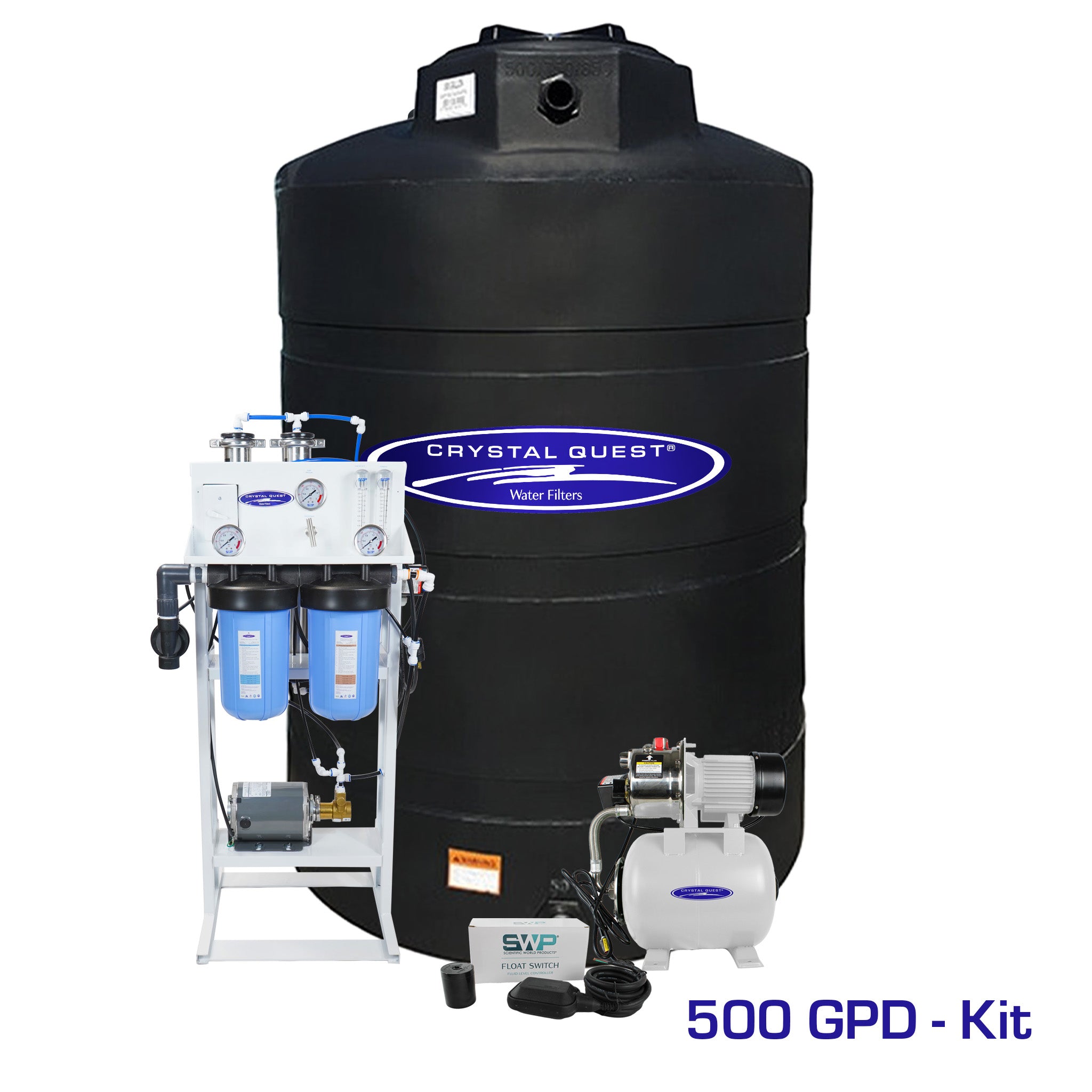 500 GPD / Add Storage Tank Kit (550 Gal) Whole House Reverse Osmosis System - Reverse Osmosis System - Crystal Quest