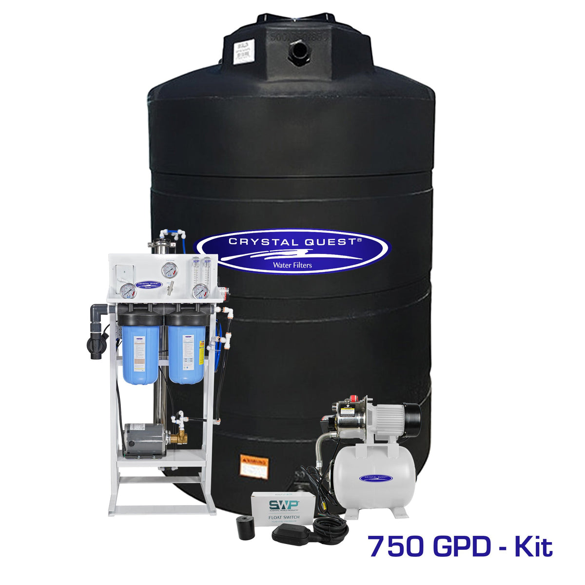 750 GPD / Add Storage Tank Kit (550 Gal) Whole House Reverse Osmosis System - Reverse Osmosis System - Crystal Quest