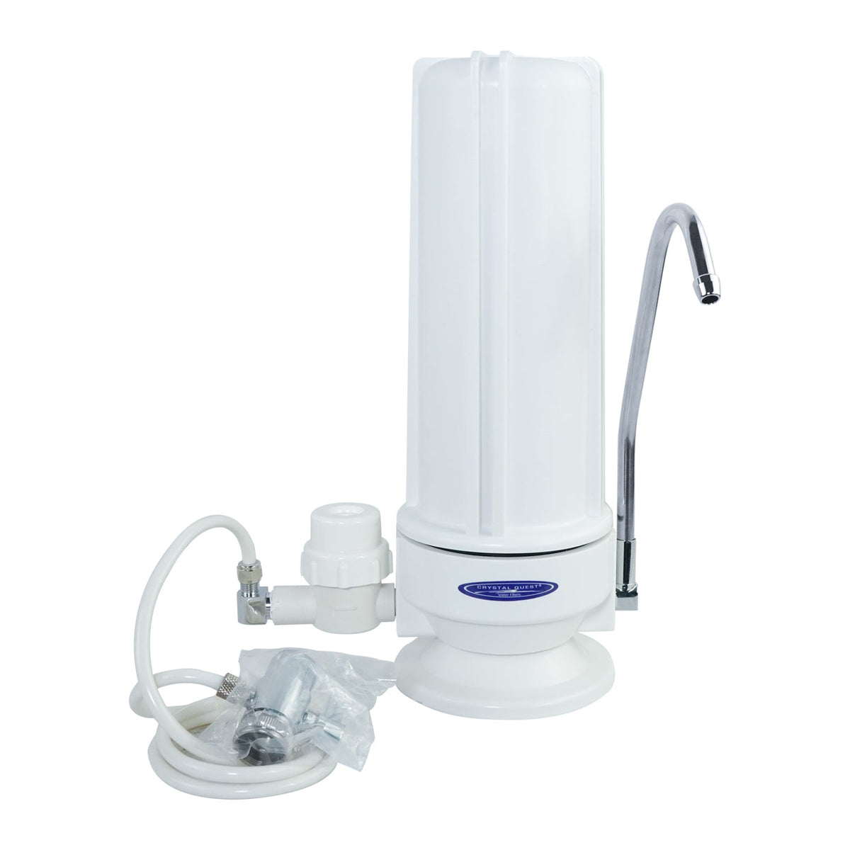 Alkaline Water Filter System | SMART Countertop Single Cartridge - Countertop Water Filters - Crystal Quest