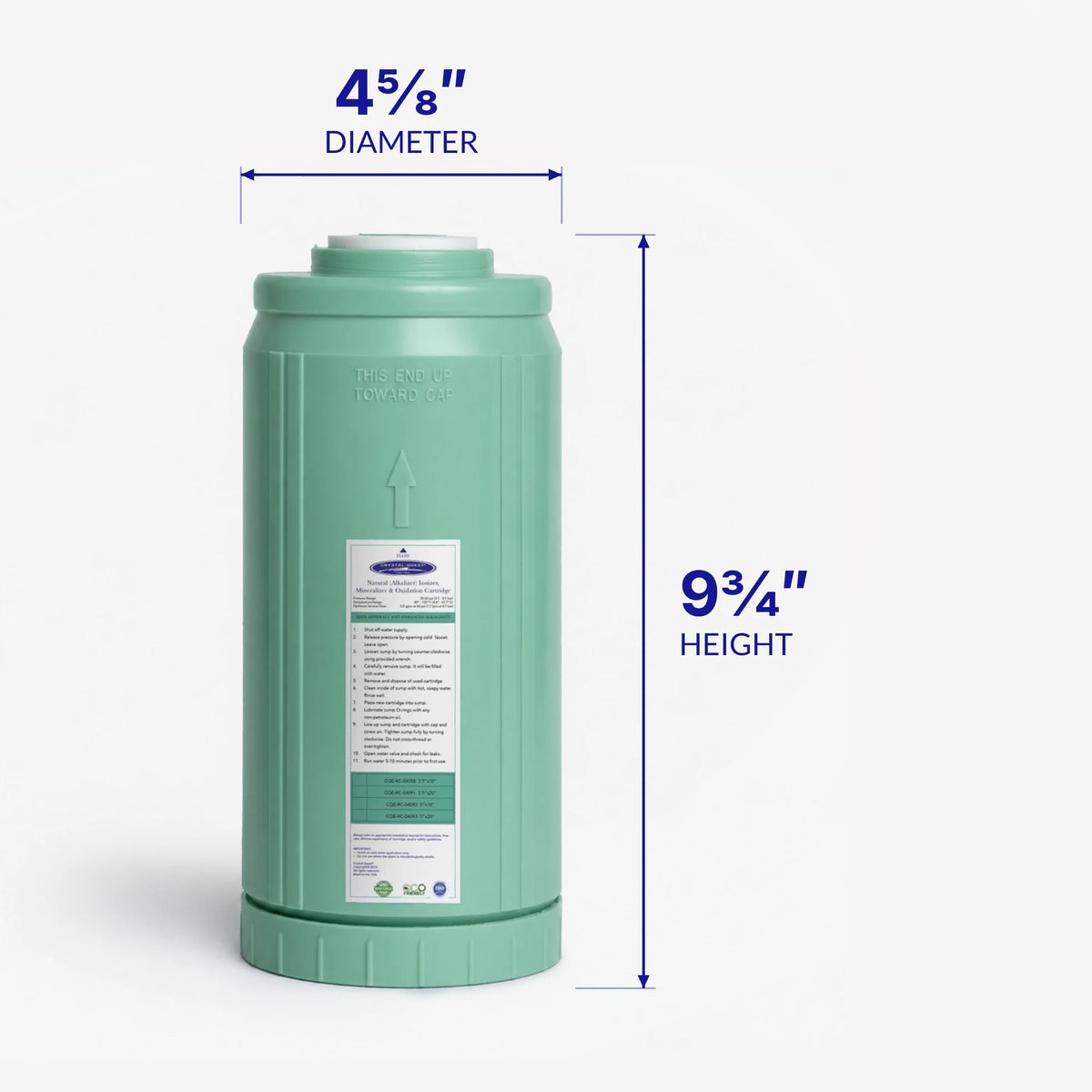 Alkalize/Ionizer, Mineralizer & Oxidation Cartridge - Water Filter Cartridges - Crystal Quest®