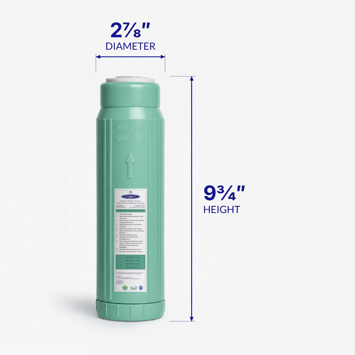 Alkalize/Ionizer, Mineralizer & Oxidation Cartridge - Water Filter Cartridges - Crystal Quest®